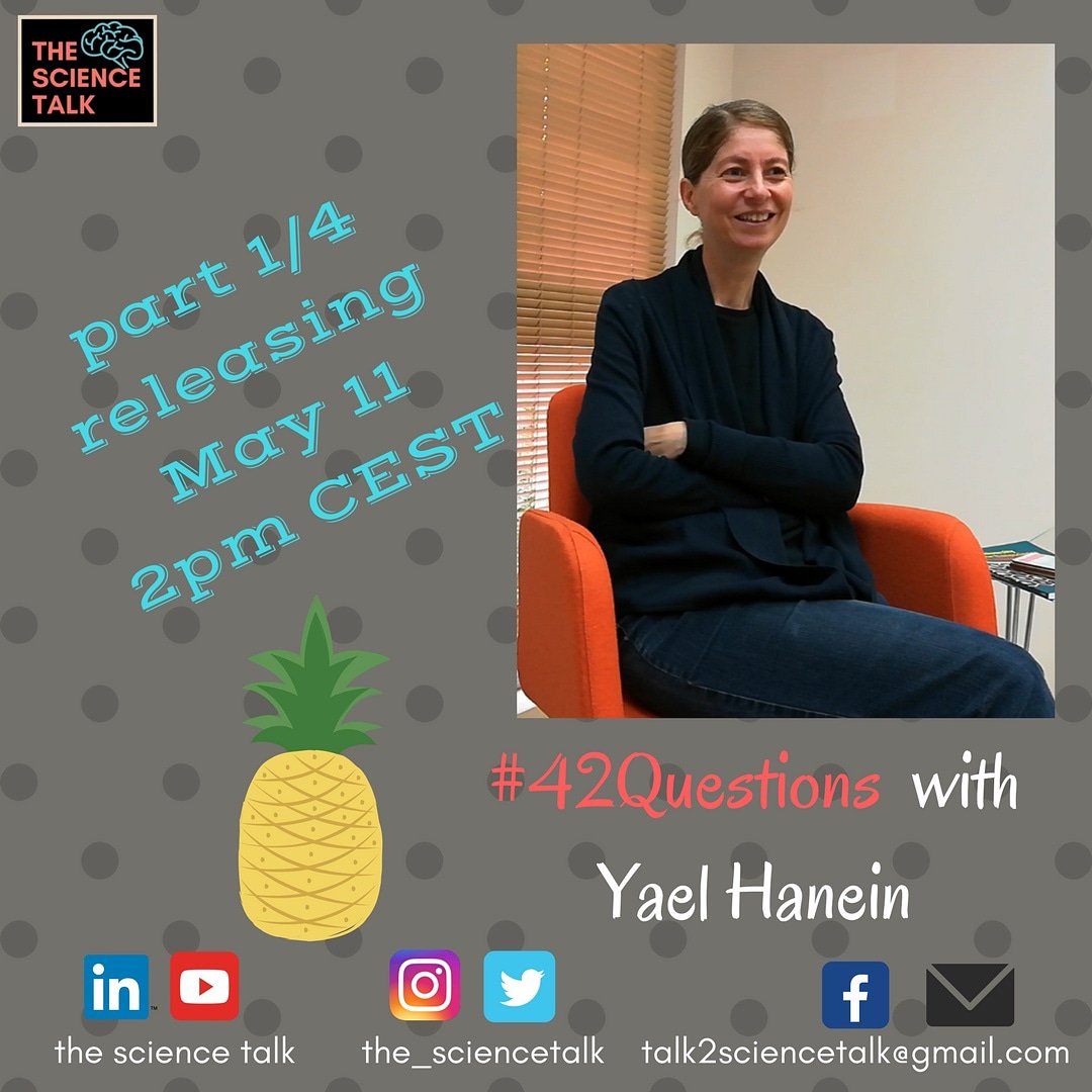 the_ScienceTalk's tweet photo. The next #42Questions interview will be with Prof. Yael Hanein.
It was a wonderful shoot and a pleasure to meet Yael! ๐
@hanein @TelAvivUni @TheSTEMulus @realscientists #STEM https://t.co/yqkjPgy0xk