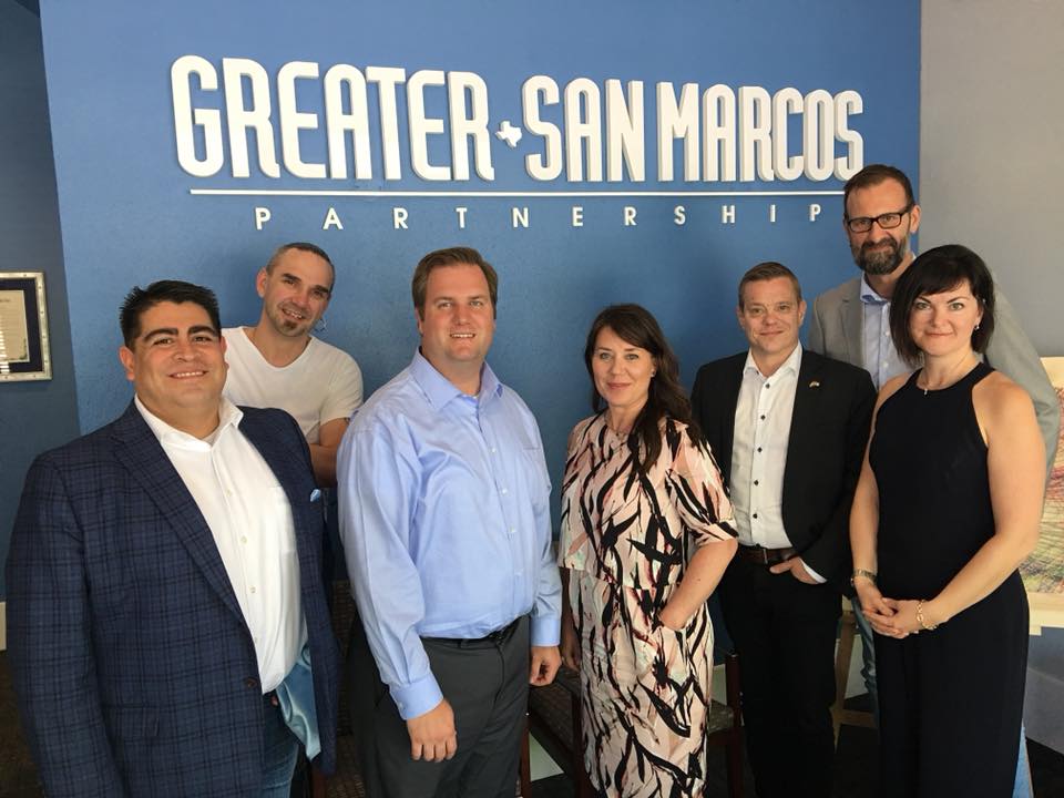 Team GSMP was delighted to meet with a delegation of leaders from Sweden here in the Greater San Marcos region earlier this week! It was wonderful to visit with you all &amp; we look forward to building on our relationship. #EconDevWeek2018