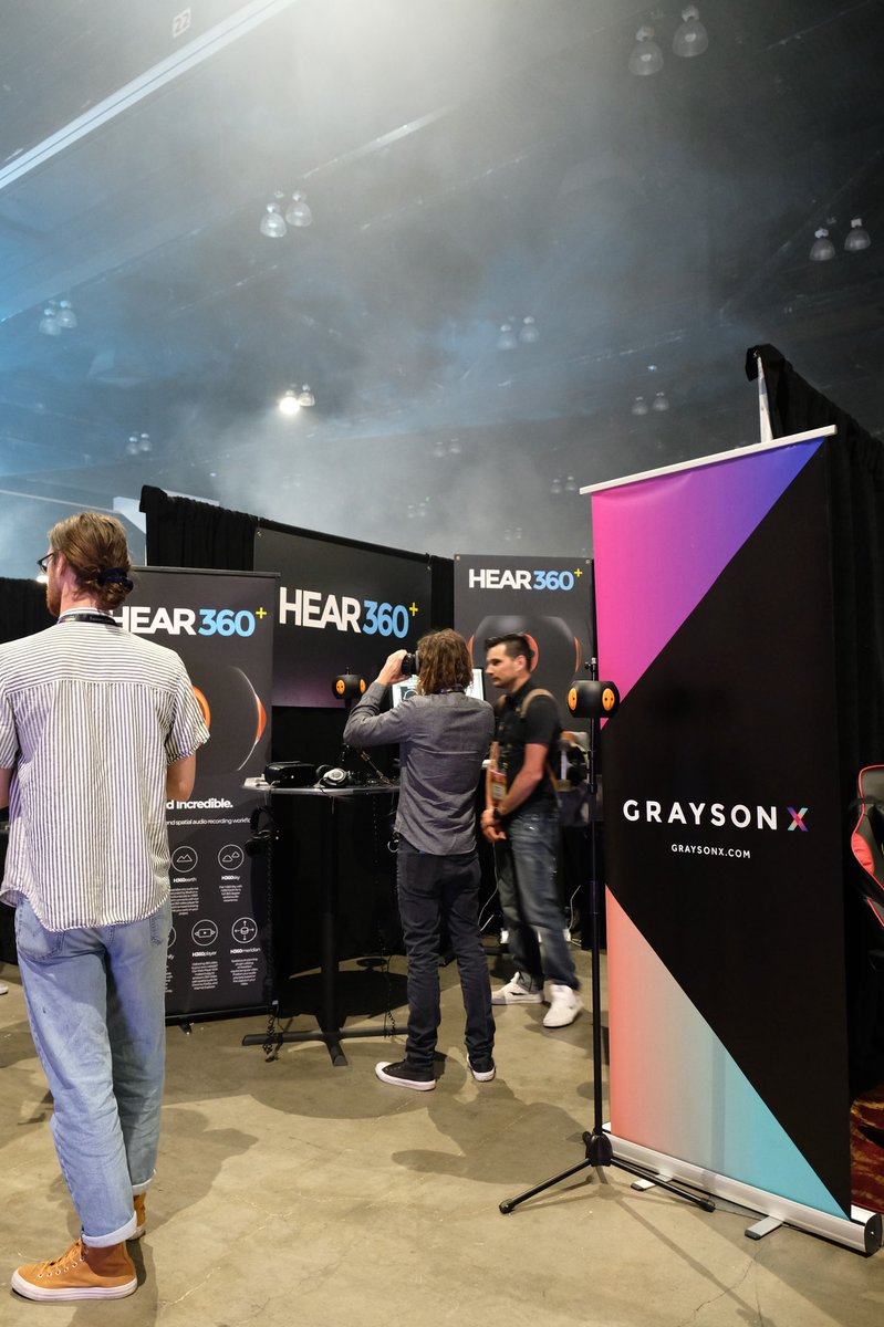 Teaming up with <a href="/HEAR360sound/">HEAR360</a>, we showcased the latest in leading-edge spatial audio solutions at <a href="/vrlosangeles/">VRLA</a>. Thank you for coming by our booth!💡📸 #VRLA