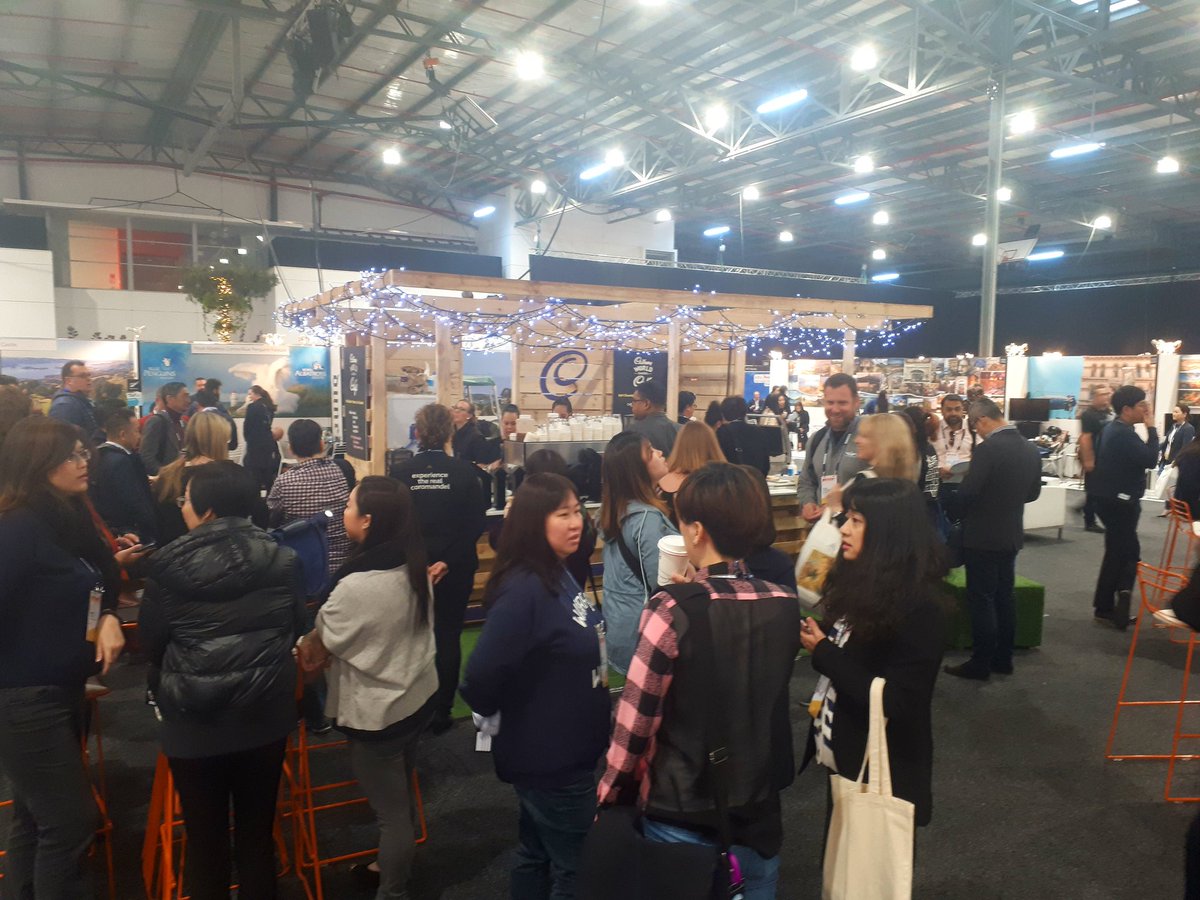 MeetDunedin's tweet photo. Coffee stations are go. Good morning and welcome to day two of #TRENZ18 ☕ https://t.co/2NN7LoLJRA