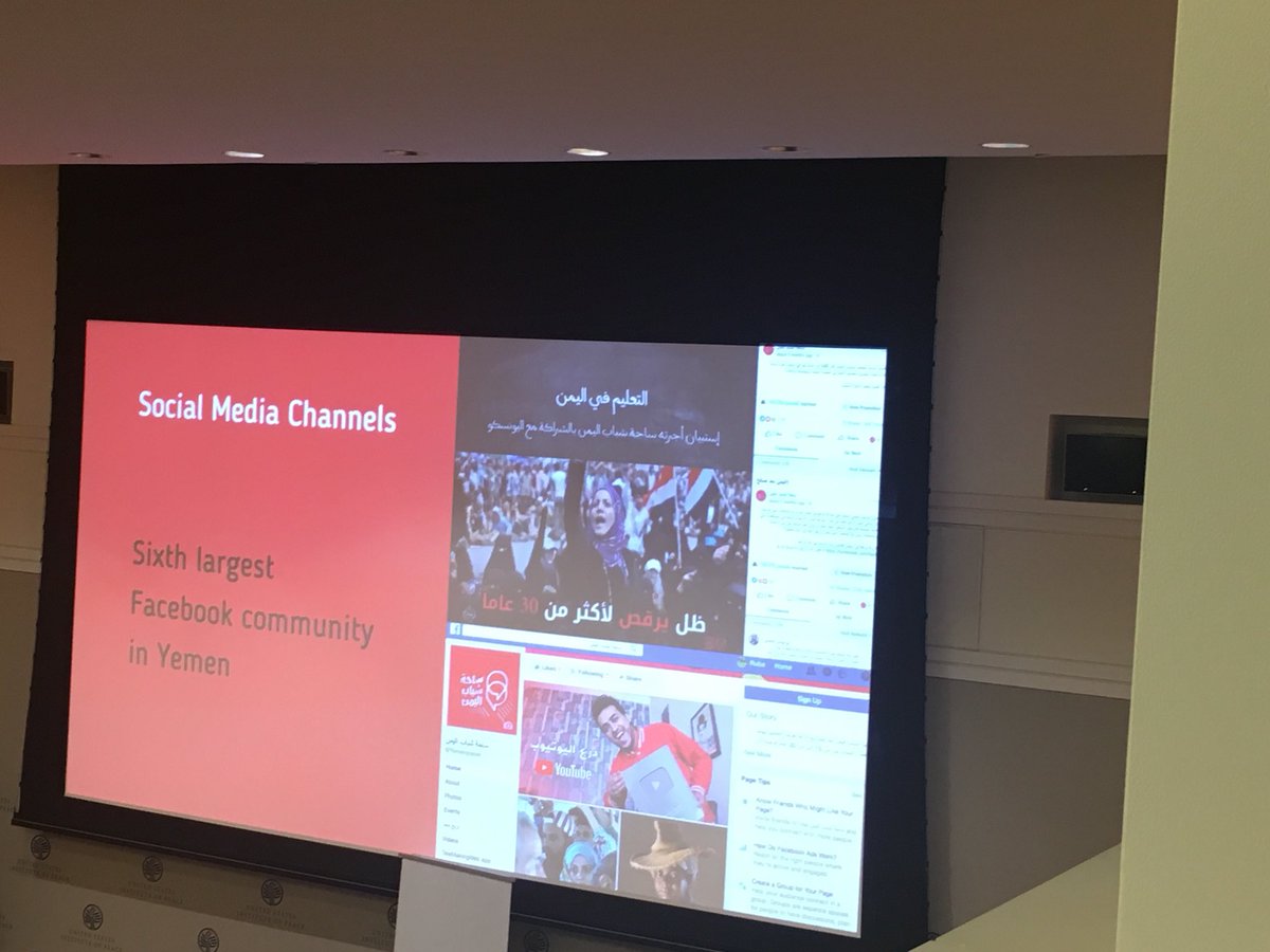 Violet__T's tweet photo. Learning more about @RNW’s social media work with youth in #Yemen #scalepeacetech #PeaceTechSummit https://t.co/OeQrlC9O6f