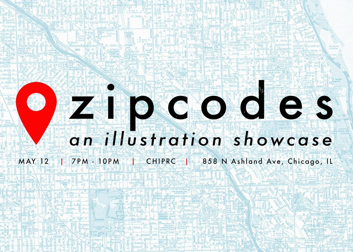 ChiPRC's tweet photo. This Saturday meet the next gen of Chicago Illustrators as #CHIPRC hosts ZIPCODES an #illustration showcase! Includes work of graduating seniors from @IllustrationCCC https://t.co/kQuQGwOD62