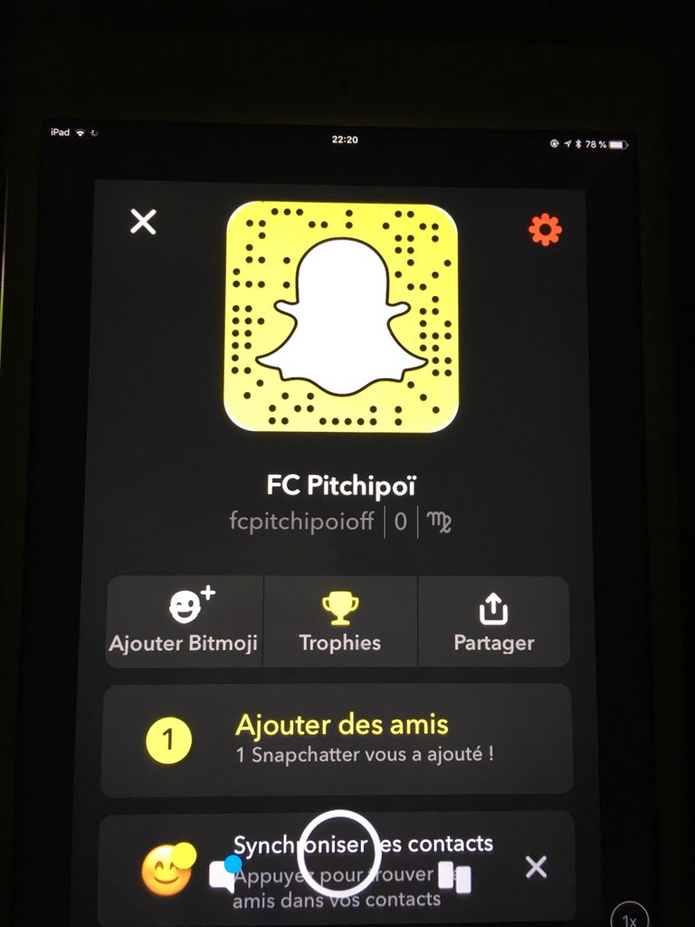 FCPitchipoi's tweet photo. Voilà donc le Snapchat tant attendu ajoutez le et découvrez https://t.co/sdfuXRWQZX