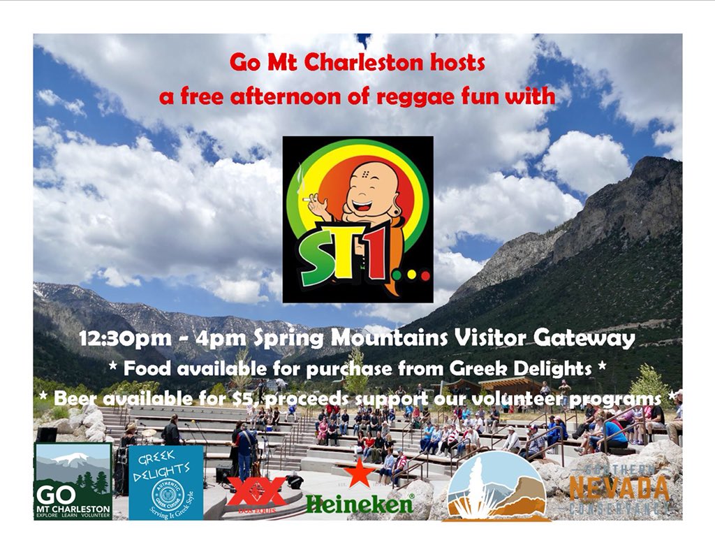 We’ve reached our registration limit for Spring Cleaning volunteers. Luckily the band, ST1, wants to play all afternoon, and you’re invited! We’ll have $5 <a href="/DosEquis/">Dos Equis</a> plus Greek Delights food truck on site. Thanks to <a href="/Heineken_US/">Heineken US</a> and <a href="/SkyeCanyonLife/">Skye Canyon</a> for helping us plan a great day!