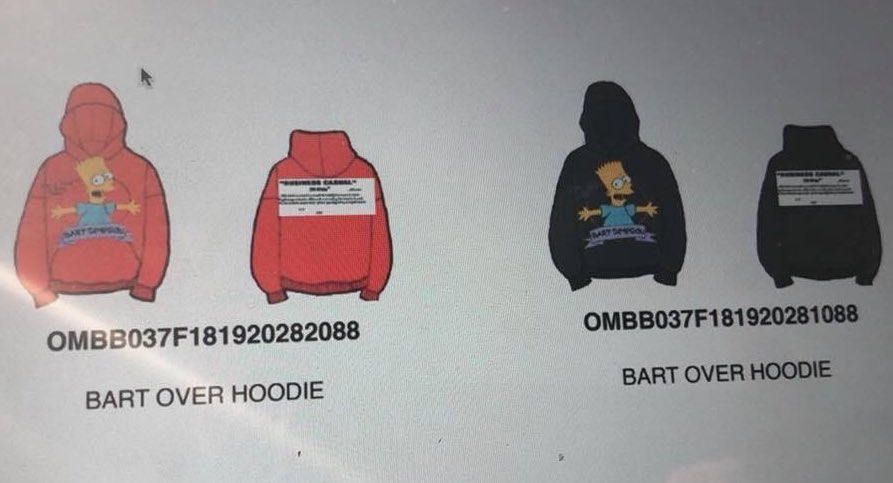 virgil abloh bart simpson