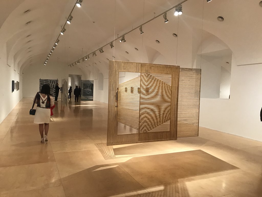 ElenaCue_dc's tweet photo. Inauguración en el Museo Reina Sofía de una importante retrospectiva del artista cinético Eusebio Sempere @museoreinasofia https://t.co/puHQsg1v5v
