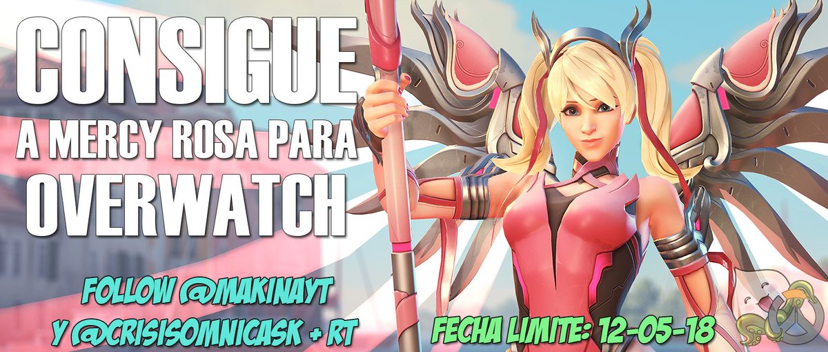 MakinaYT's tweet photo. 🔥¡Consigue a Mercy Rosa para @OverwatchES!🔥

Junto con el fansite de Crisis Omnica os traemos este sorteo de la nueva skin de Mercy! LETS GO!

➡️Follow @CrisisOmnicaSK y @MakinaYT 
➡️RT a este Tweet

#sorteo #overwatch https://t.co/VBvTGOjQ9j