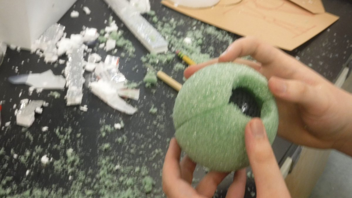 HighHopesSTEM's tweet photo. Designing the vesicle that will hold our speaker to test how sound might be affected by elevation. 

#StarWars #hhpstem #STEM #STEAM #pbl https://t.co/z7mMdXE1dp