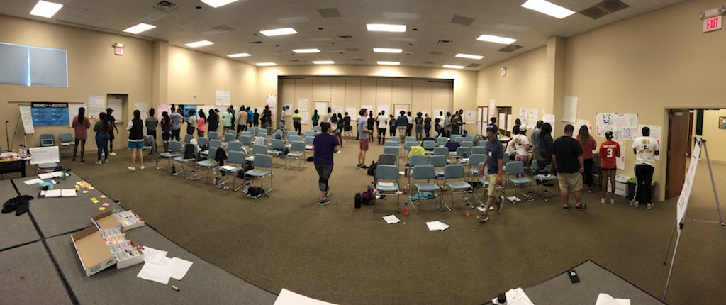 AprilFlint23's tweet photo. @LeaderShape Day 3...want to be inspired? ECU students’ Tomorrow’s Headlines will do it every time. #feedbackislove https://t.co/LHTgohdn9O