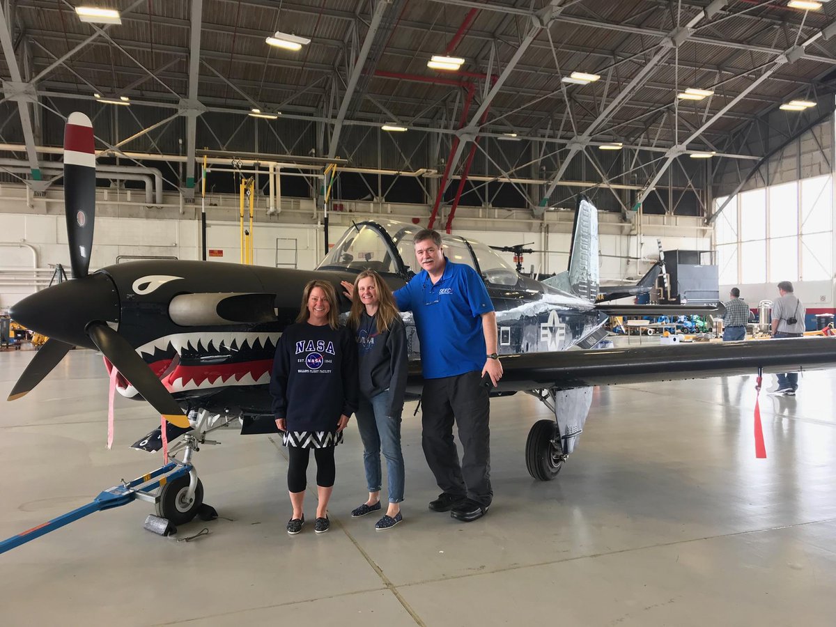 TimWerbrich's tweet photo. @ChristinaK12 AAP teachers attend teacher PD @NASA_Wallops and @NOAA with #DASEF Ready for @OrbitalATK Antares launch on May 20th. Massive dish tracks the sun. Great learning today & resources https://t.co/RlBcpoSvqQ