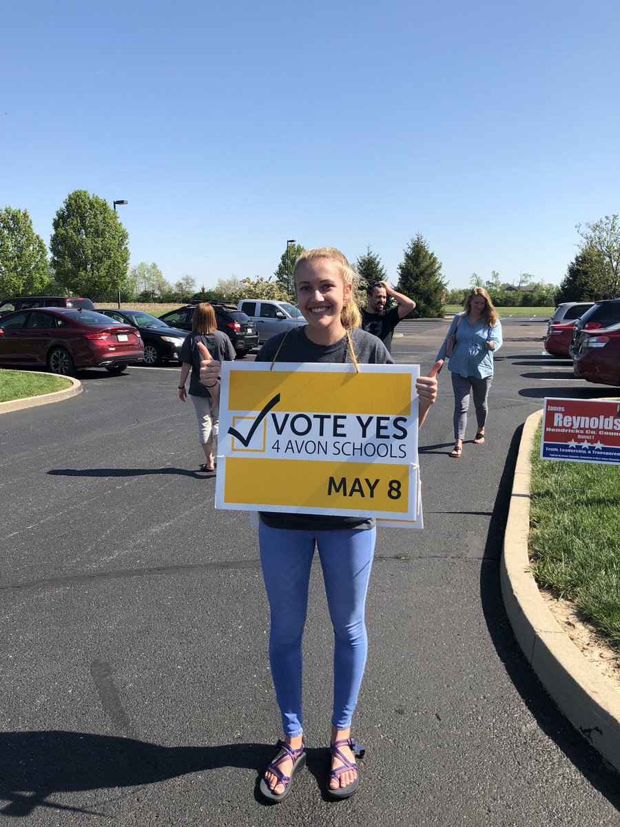 students4avon's tweet photo. Just a couple more hours left to vote! Be like Brynn and vote #Yes4AvonSchools https://t.co/fELtlyejJX