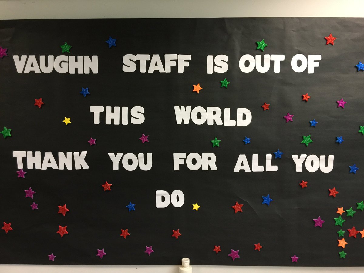 It's teacher appreciation this week, May 7th-11th. We are celebrating all Vaughn staff this week. We welcome students and families to celebrate with us!