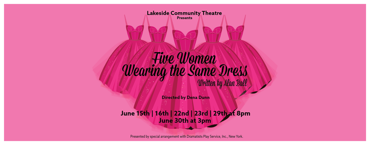 LCTThecolony's tweet photo. Auditions continue tonight for Five Women Wearing the Same Dress by Allan Ball, 7:30pm, 6303 Main Street https://t.co/BHRW2O3wLo