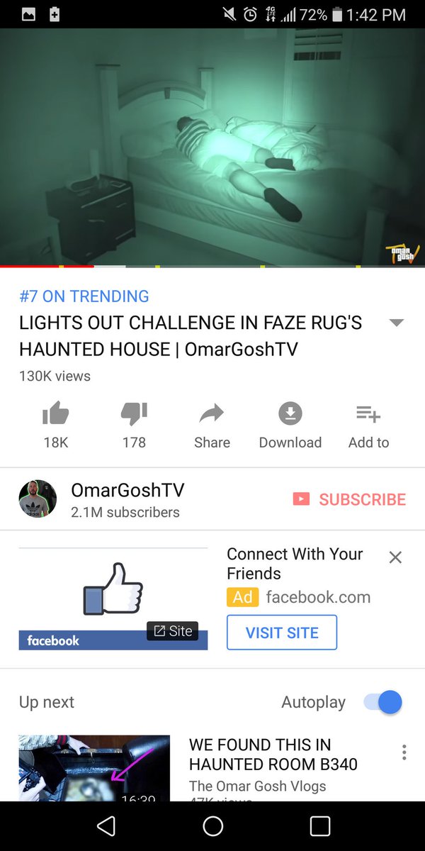 OmarGoshTV's tweet photo. 😱 My new video is trending #7 on @youtube @FaZeRug https://t.co/rfsXtJAHhE