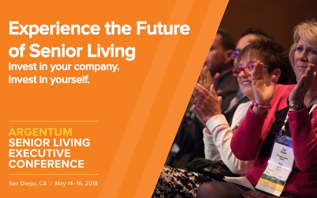 Argentum's tweet photo. There are only a few more days to register for #Argentum18. Take advantage of unparalleled opportunities to connect with thousands of senior living professionals and industry partners. Register by 12 PM ET Friday, 5/11 to save 15% off an All-Access Pass. https://t.co/ZiFzqriI7s https://t.co/eh4sS7Q4m9