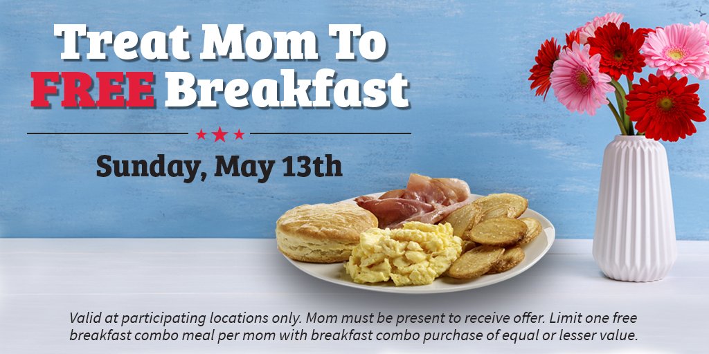 RoysRestaurants's tweet photo. Buy one Breakfast Combo or Breakfast Platter and receive one FREE for Mom on #MothersDay during breakfast hours. https://t.co/QXsYIlFGrV