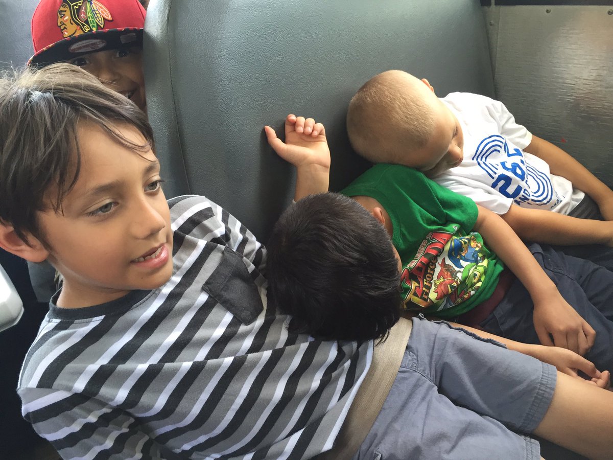 HelloMrBenoit's tweet photo. The quietest bus ride ever! Thanks @TheAustinZoo! #sleepybus #austinzoo #firstgradefieldtrip #AISDproud https://t.co/T5SJnhMqVD