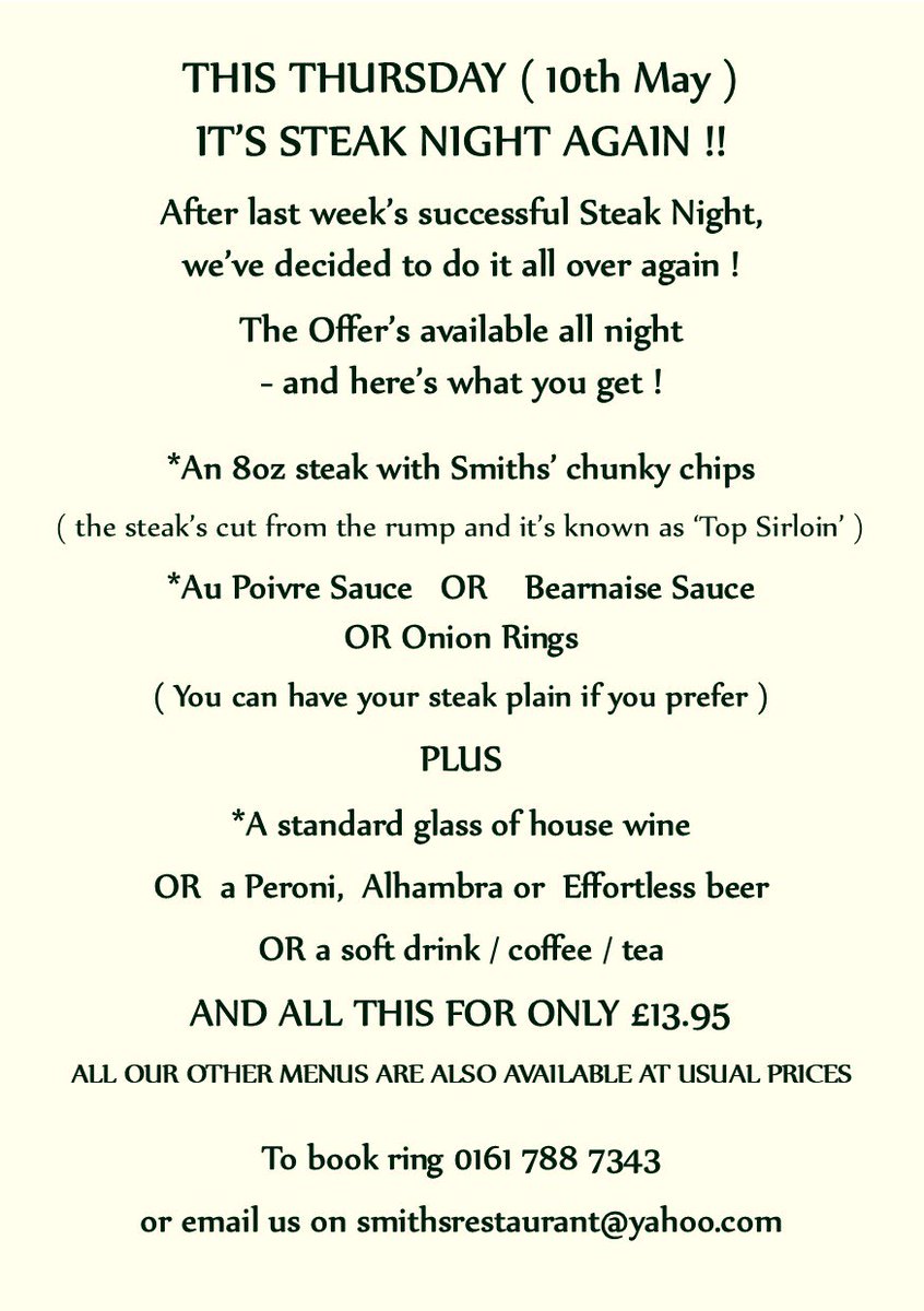 Smiths Restaurant tweet media