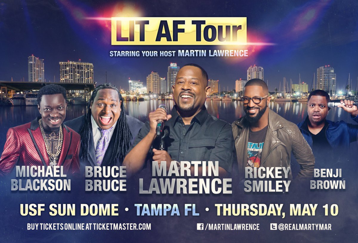 realmartymar's tweet photo. Tampa and Miami! Y’all ready to get down and laugh!? Come hang at the Lit AF tour!

May 10, Tampa, FL: https://t.co/1kKXbRsJhw
 
May 11, Miami, FL: https://t.co/SHaPkfpYrm https://t.co/dIXaoInrC1