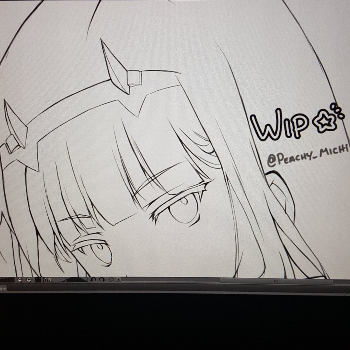 ♦️she's darling~🔷  #wip #darli_fra #ダリフラ #darlinginthefranxx #zerotwo 