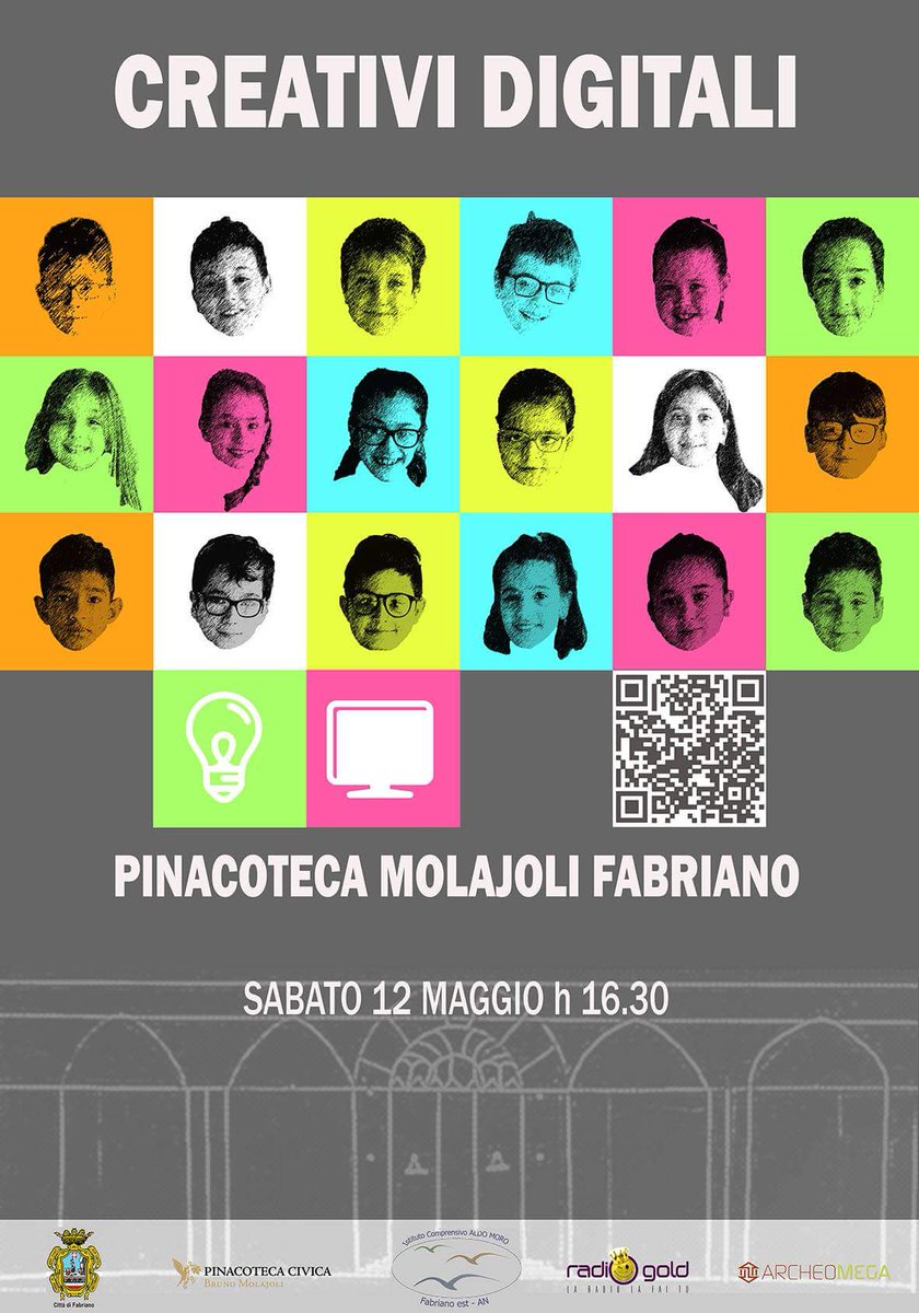 Creativi digitali alla Pinacoteca Molajoli di #Fabriano: i bambini raccontano il museo ai bambini lsh.re/1Q0AK #fabrianomusei #pinacotecafabriano #didatticamuseale #archeomega