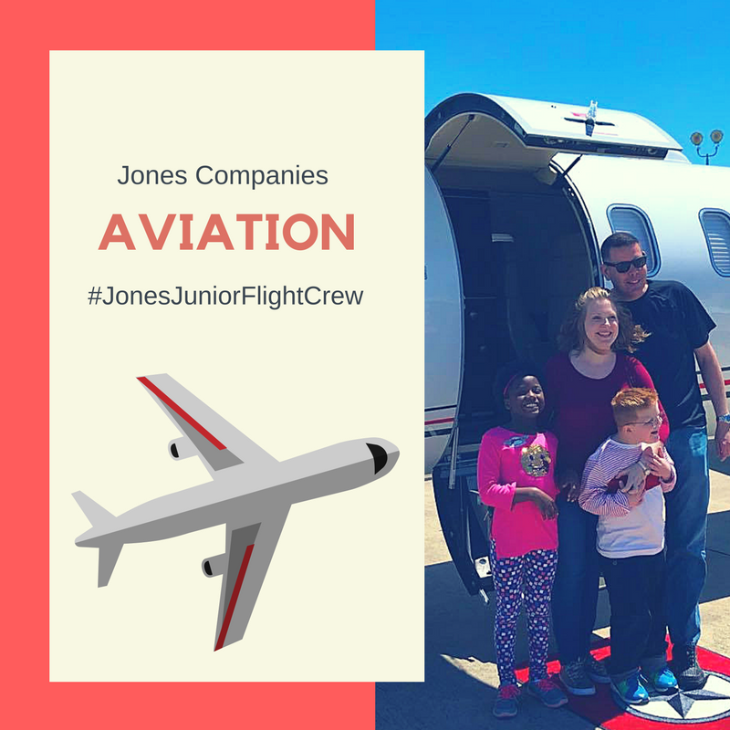 JonesCompanies's tweet photo. It’s always a great day when we’re able to share our passion for aviation with others. One of our pilots, Reuben Smith and our Aviation Manager, Chris Wallace, had the opportunity to give this sweet family a tour of the plane. #jonesjuniorflightcrew https://t.co/UZ49BVvx2J