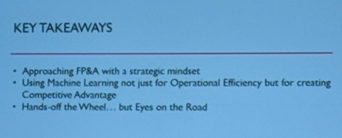 AgileTweetMe's tweet photo. #FPAHITECH Sid Breja share how FP&amp;A Teams can use machine learning for operational efficiency and competitive advantage #CFO https://t.co/vuXzsZPonj
