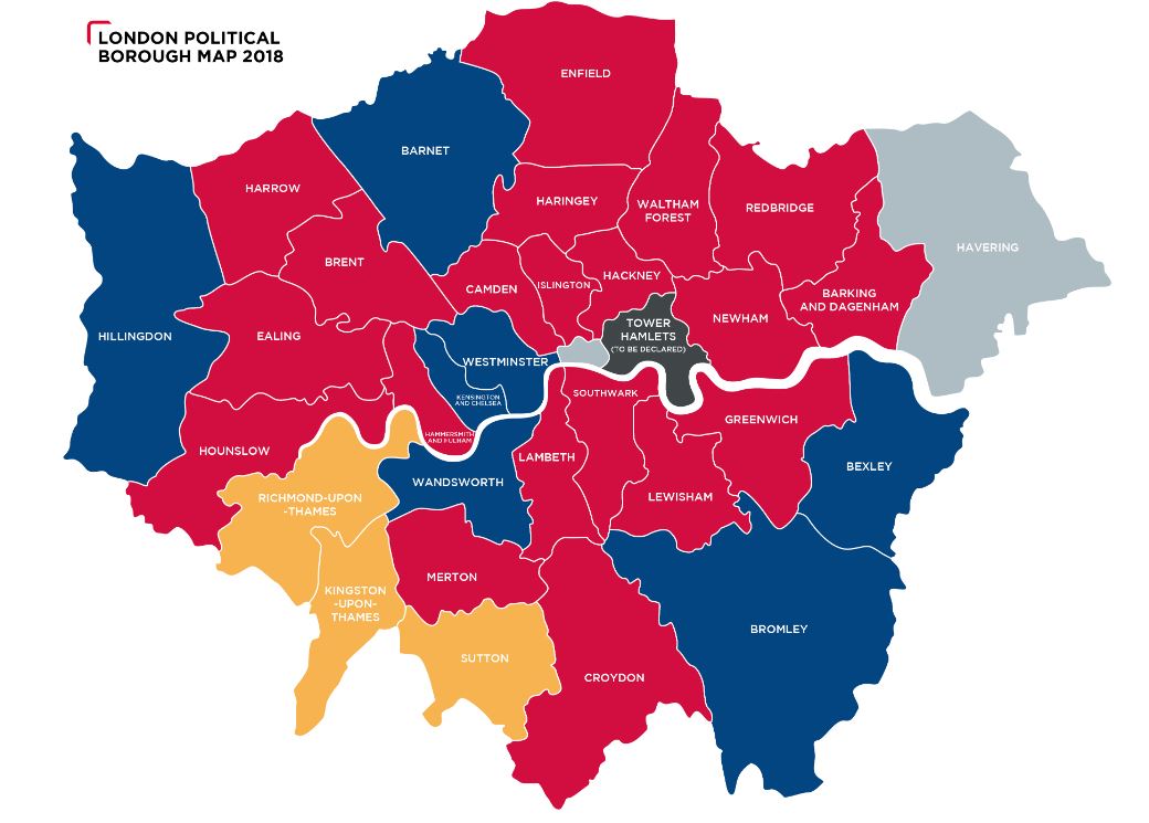 London Communications Agency on Twitter "Here's the new London political borough map! Make sure