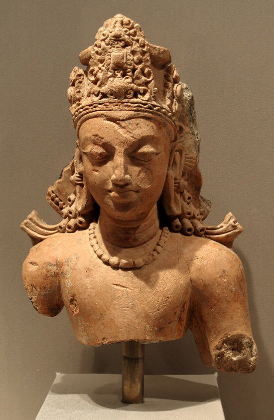 A 1500 year old Gupta era terracotta sculpture of Maha Vishnu, now being held at the metropolitan museum in nyc.  https://www.metmuseum.org/art/collection/search/53472