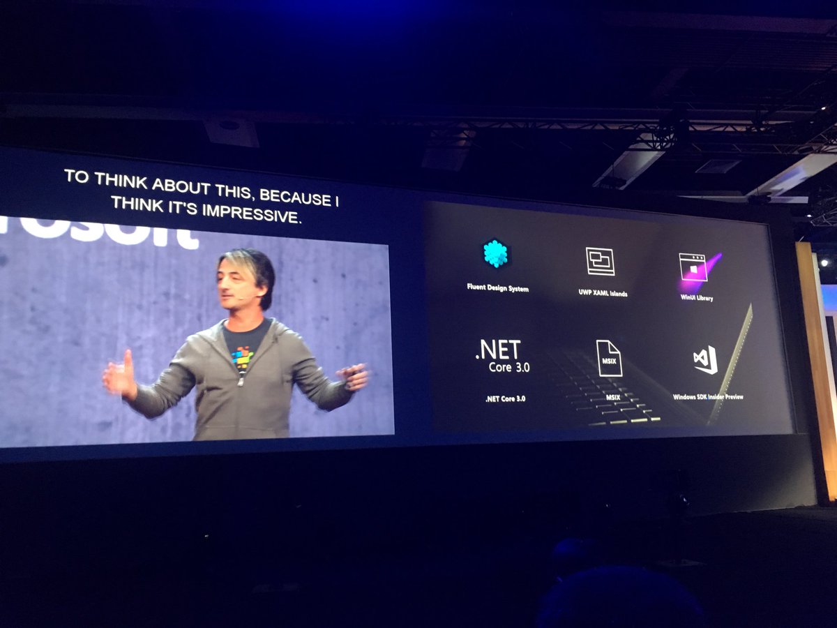 jeremiahmarble's tweet photo. Lots of great @windows dev announcements so far at #MSBuild Day 2! https://t.co/YMllR52qUV