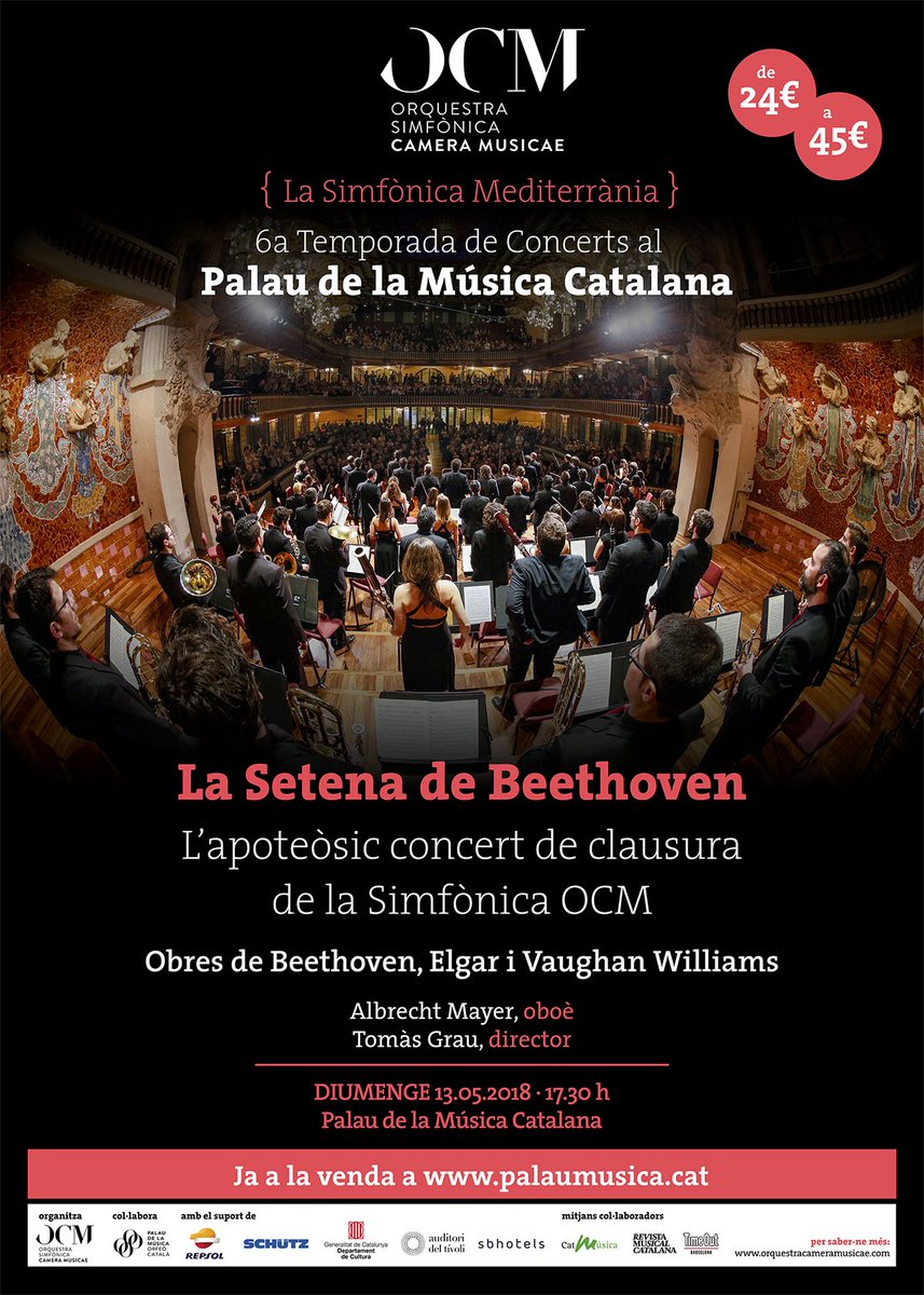 fschubertfilh's tweet photo. La millor música clàssica amb la #SimfonicaOCM
Entrades -> https://t.co/W5dZ9HJkTx
#LaSimfonicaMediterrania #MusicaClasica #MusicaClassica #ClassicalMusic #OrquestraSimfonica #OrquestaSinfonica #SymphonicOrchestra #Barcelona #Musica #Music #PalauDeLaMusica https://t.co/C8PVRzI2LO