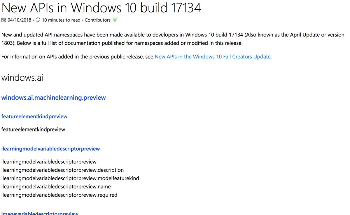 WindowsDocs's tweet image. We know you like to keep up to date with the latest API changes, so we publish this topic when a new SDK is flighted or released.
msft.social/g5GgGn
#msbuild
#windows10
#developerdocs