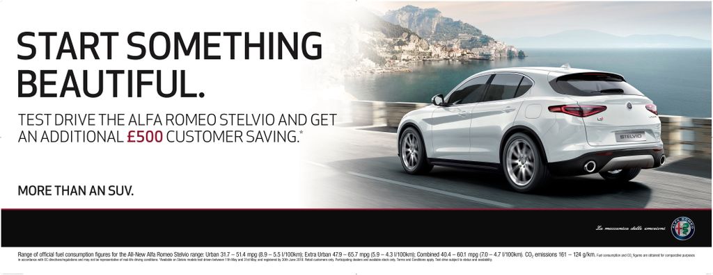 GlynHopkinGroup's tweet photo. Take a #TestDrive in the All-New #AlfaRomeo Stelvio between 11th - 13th #May Topgolf Chigwell. Start something beautiful.

#Golf #Topgolf #NewCar #Event #Car #CarDealer #GlynHopkin #Stelvio #Weekend #CarEvent #TestDriveEvent #Chigwell @TopgolfUK https://t.co/L961R2MD45