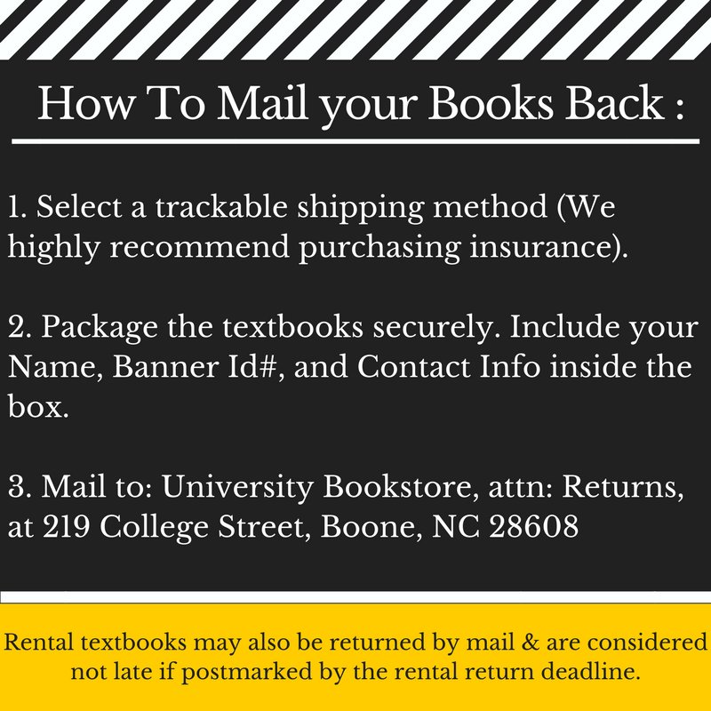 App State Bookstore On Twitter Rental Textbooks May Also Be
