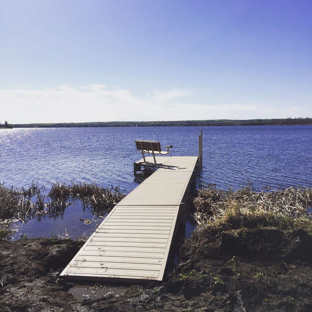 RECPOWERSPORTS_'s tweet photo. First #dock install of the #summer! ✌️ And at "Alberta's premier lakeside cottage community"
•
Steven is out at #IslandViewHarbour this morning setting up their first section of @MyShoreStation docking. This is going to be a beautiful area once it's finished! 😍
#yeg #lakeisle https://t.co/dDZDZ8m2tP