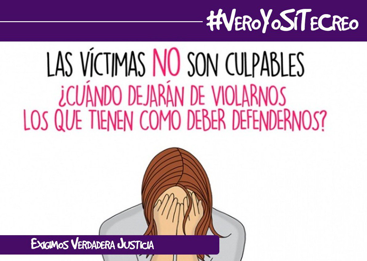 JMiranda's tweet photo. Sabías que como Verónica, la Fiscalía registró 18.154 casos de violaciones en solo 4 años. Nadie sabe cuántos acusados salieron libres por negligencias judiciales. #VeroYoSíTeCreo https://t.co/0x3VEy1lKv