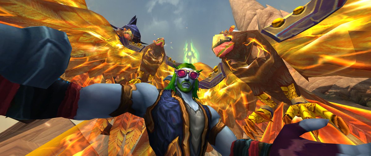 Sarkusmoss's tweet photo. #LOVEit
happy just to play my part
World of #Warcraft
#Rs #Selfie w/ #Rukhmar and #SolarSpirehawk
#BLAZINGWINGS https://t.co/X6RTgUHGf8