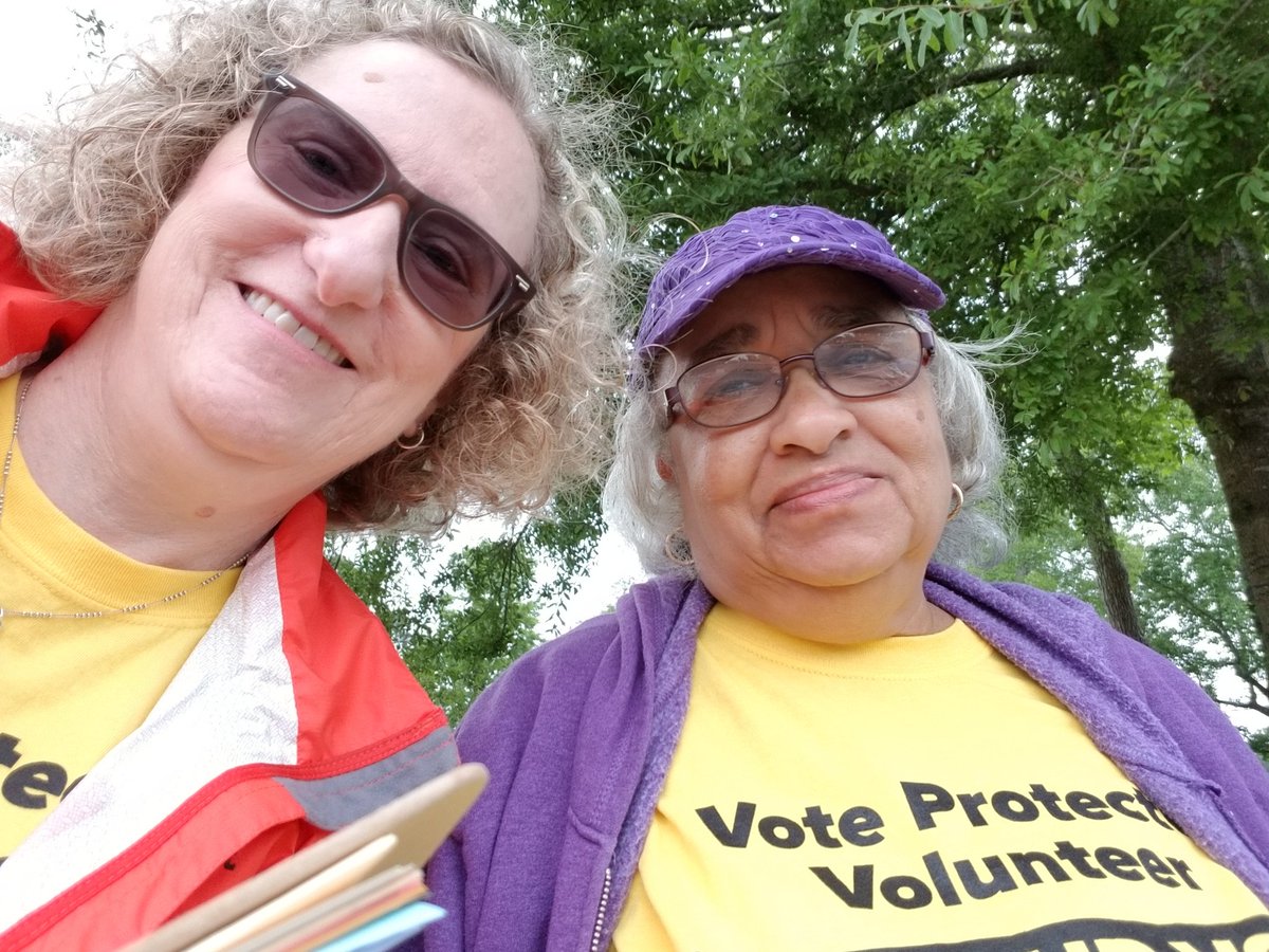 JuBu2U's tweet photo. Democracy NC working to help your community vote! #votehot #ElectionDay #Elections2018 #NorthCarolina https://t.co/w5bLlf9MSJ
