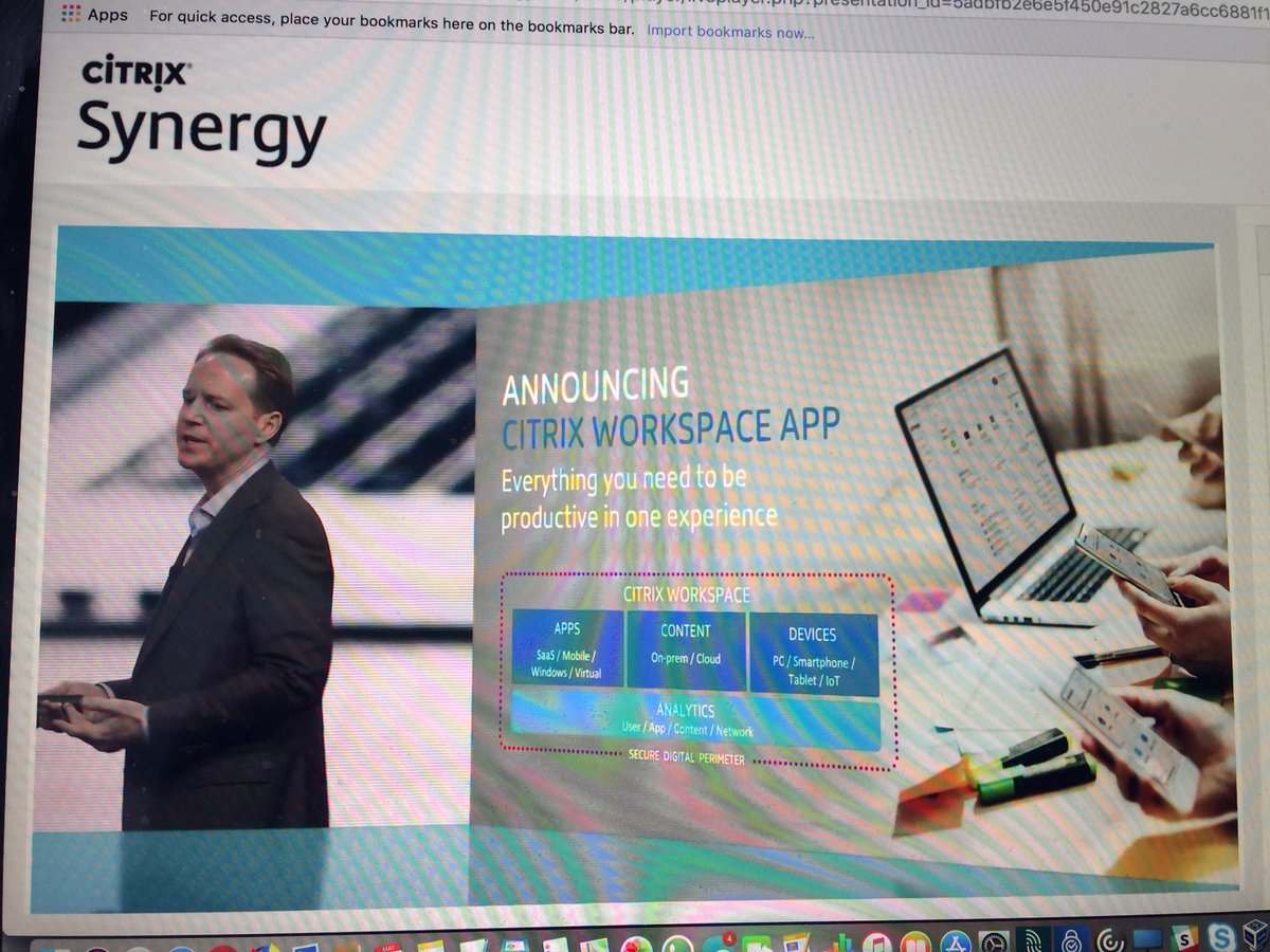 lyndonjonmartin's tweet image. BOOM @citrix #WorkspaceApp announced by @DavidJHenshall   #CitrixSynergy