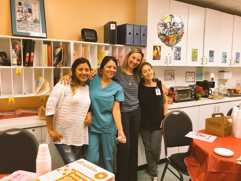 ojuspta's tweet photo. Earlier this morning: some of our fabulous PTA moms went by to express gratitude and appreciation to the @OJUSSTARS Teachers during #NationalTeacherDay.  We value their effort and appreciate all the support from @MiamiSup and @MDCPS https://t.co/99YVFWCpT7