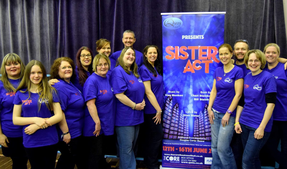 QMTS's tweet photo. Get your tickets now for this show vowing to be second to nun! It’s going to be Fabulous Baby! @coretheatresol #qmts #solihull 12th-16th June 2018 https://t.co/OruYxv7ftO