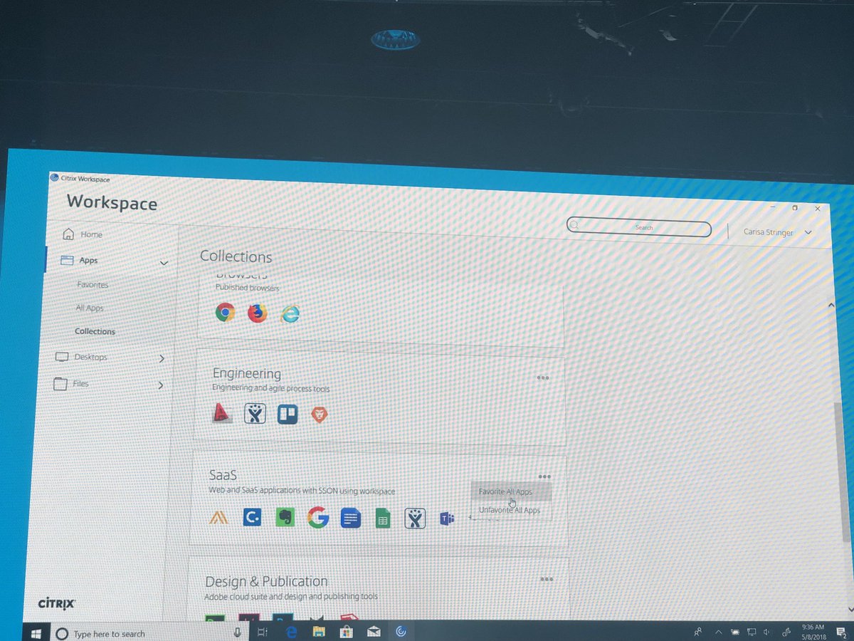 ervik's tweet image. @citrix #Workspace App #workspaceapp demoed! so in other words it’s real! we like that! #CitrixSynergy