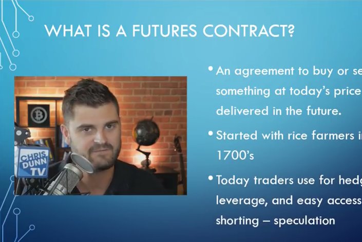 IoPUSAWest's tweet photo. What are #futures ?  And how will they effect cryptocurrency trading?  This is going to be good to know, since #futures are in the future, no pun intended.  #WallStreet is joining in.  
#bitcoinnews.  Interesting and well done video.  
https://t.co/HJxdHBeDUr https://t.co/SzQIvfjeZI