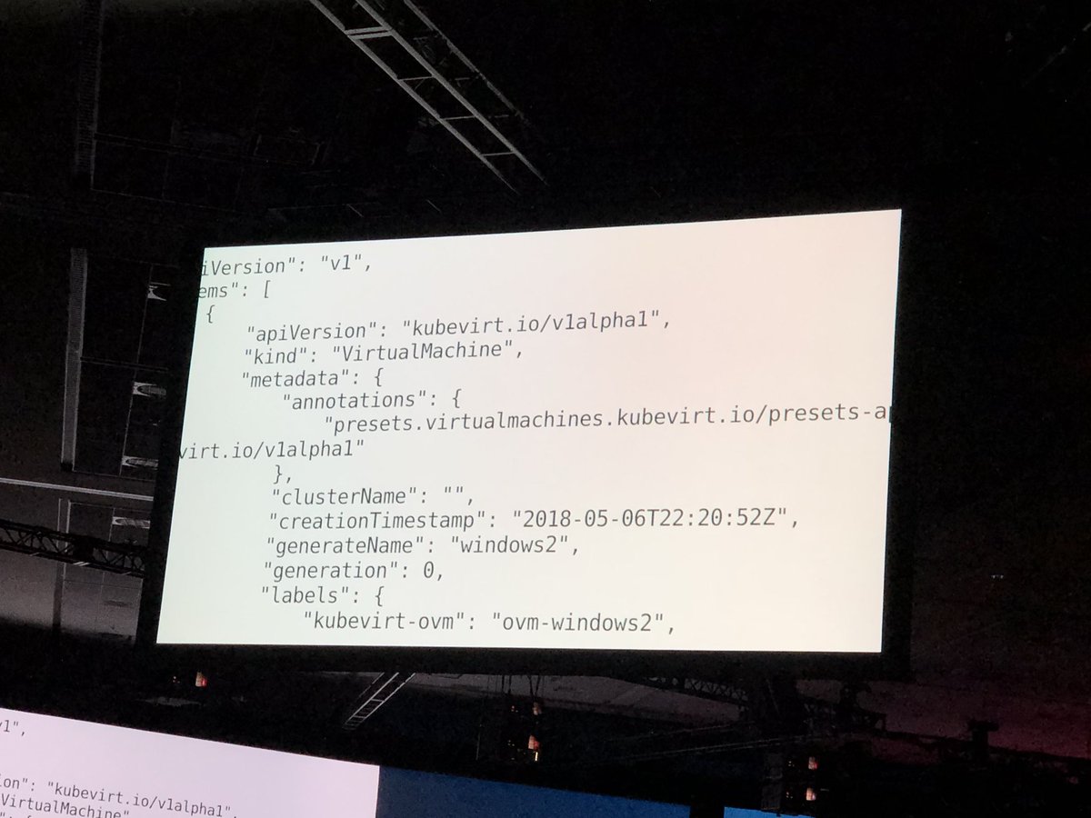siamaks's tweet photo. Running a Windows server in a virtual machine, managed natively by OpenShift on stage at #RhSummit https://t.co/NEbHepAZ5U
