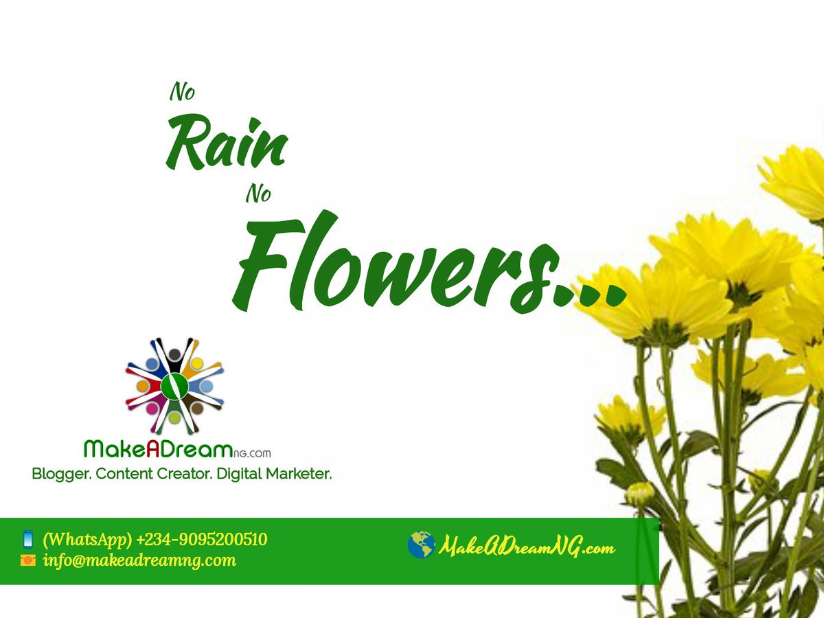 MakeADream_NG's tweet photo. Better late than never. Happy rainy #Tuesday #Africa 💕 ~
#makeadreamng #makeadream_ng #lagos #nigeria #socialmediamanager https://t.co/sdvgoGs7Zu