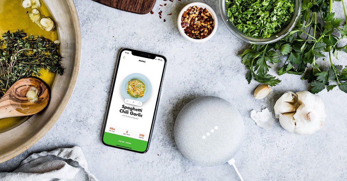 innit's tweet photo. "#HeyGoogle, open Innit." Get guided cooking instructions hands-free with #GoogleAssistant and Innit. #io18
Download now: https://t.co/iD8ADAzyR0 https://t.co/j16gPLowc4