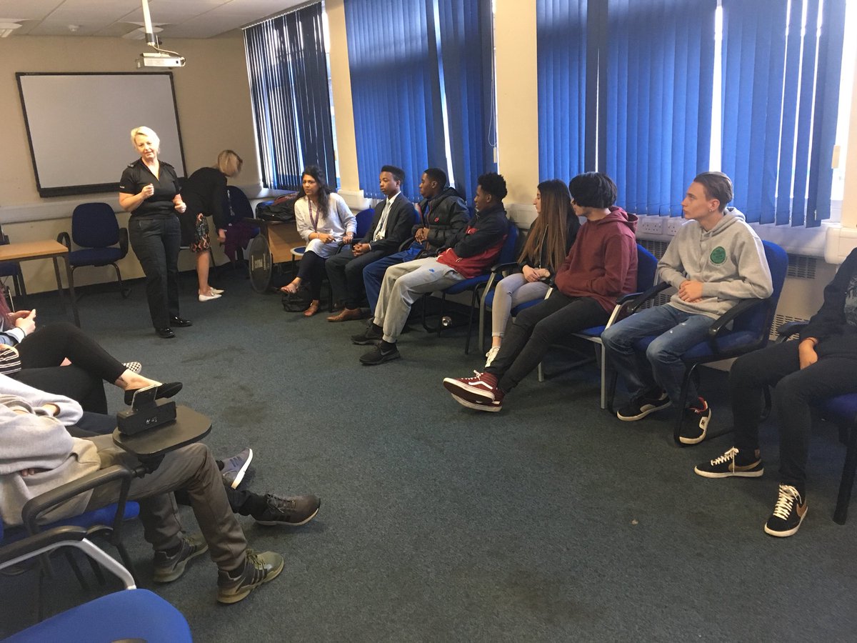 The B-Safe team learning more about how the police force works. <a href="/HeadStartFM/">HeadStart Wolves</a>