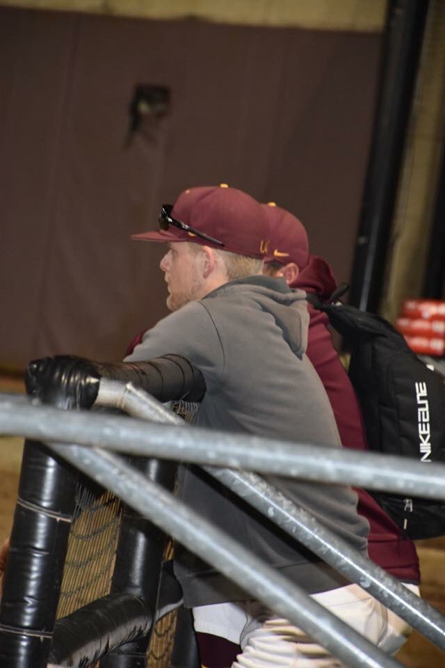 SherryFields_5's tweet photo. This says it all for my boy all heart did not want to leave the field on his last game on home field. All the Coaches were right there with him. I am sure Coach Wright is giving him inspiring words! This breaks my heart it will be over soon but SO PROUD OF HIM! @UCWV_Baseball https://t.co/Pvyf3ZUjZ6