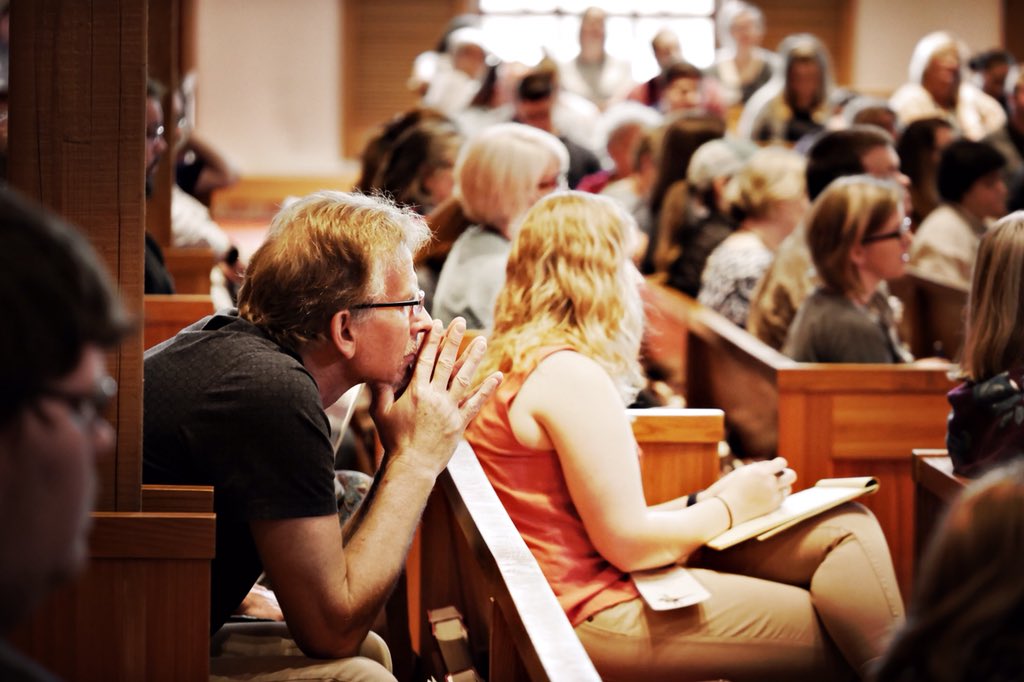 CrucibleCreate's tweet photo. Today at our #JesusDinosaur conference, @jonestony interviewed @kristatippett about faith, science, technology, and even love. https://t.co/nOqoOxfQMg
