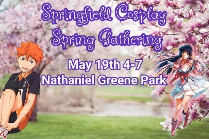 SGFcosplay's tweet photo. Come with hang out with us at our annual spring cosplay meet in your favorite cosplay! This is a family friendly event everyone is welcome! @springfieldcosplay @OtterParade made the gorgeous posters #nathanielgreenepark #sgfcosplay #cosplay #springfieldmo #springfieldcosplay https://t.co/sG3dsoh7wm